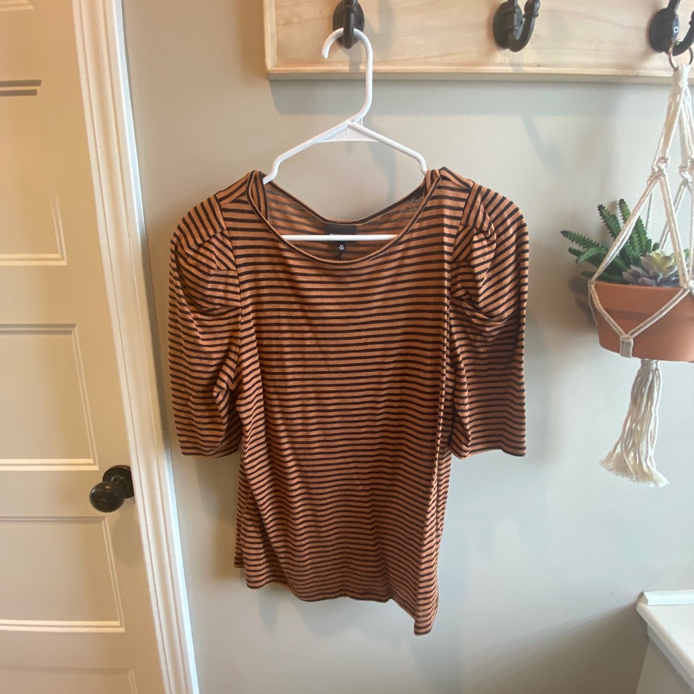 NWT Who What Wear Striped Top - Size M